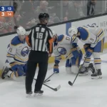 Jason Zucker left in pain after scary collision with Sabres teammate Ryan McLeod