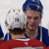 Un geste inattendu pendant la poign&eacute;e de main entre le Canadien et les Sabres fait r&eacute;agir