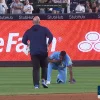 Jesus Sanchez injury update after exiting the game in the 7th inning