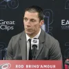 Rod BrindAmour critique ouvertement un joueur vedette apr&egrave;s la d&eacute;faite contre le Canadien